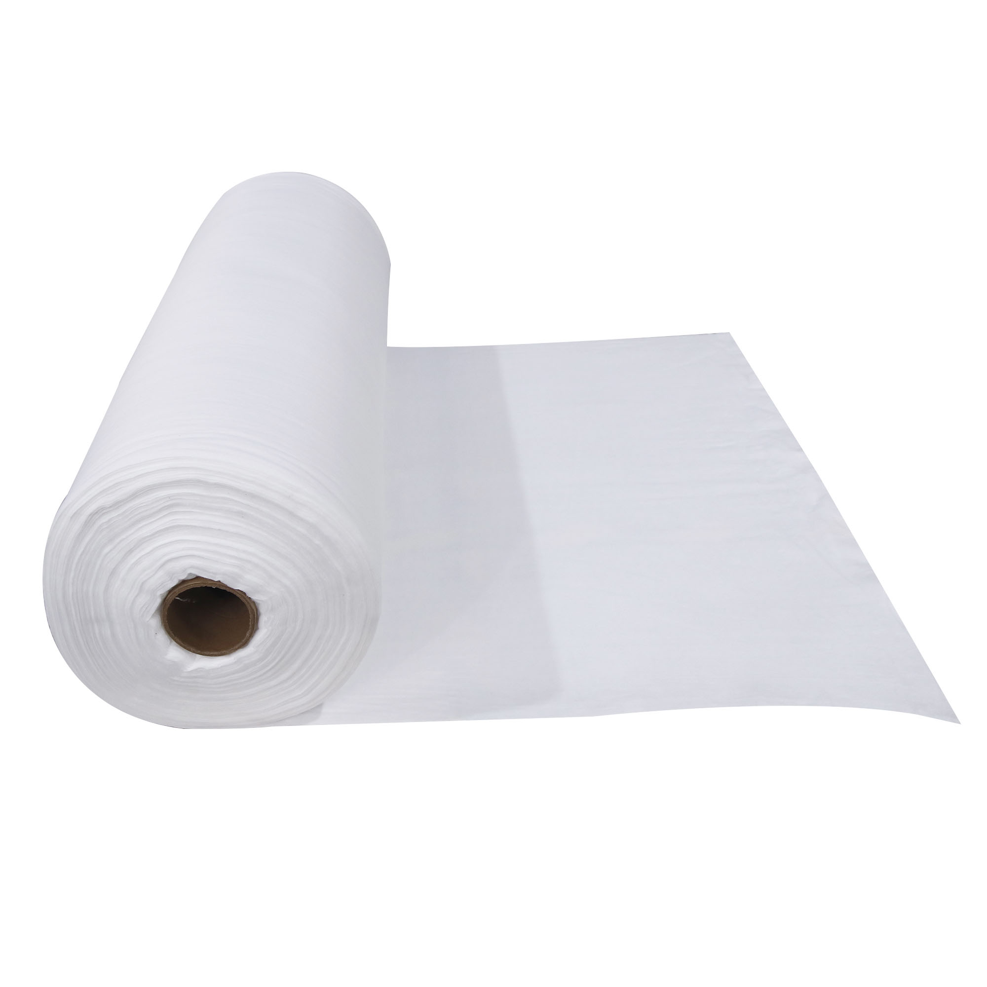 Tissu non tissé coton viscose polyester rouleau 3 plis matière première pour tampon cosmétique