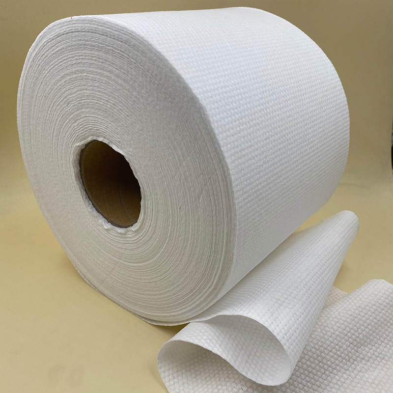 Rouleaux de tissu non tissé Spunlace gaufré 30% Viscose 70% Polyester
